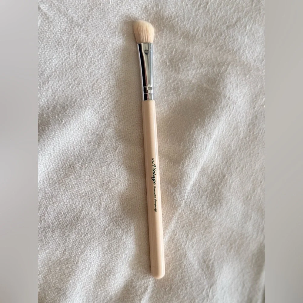 THE VINTAGE COSMETIC CO. 3 Pcs Cream Makeup Brush Set Eyeshadow Brushes
